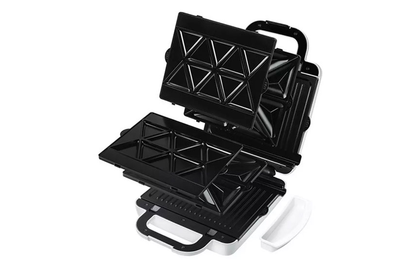 Kenwood Sandwich Maker, 3 in 1 Grill, Sandwich, Waffle, 700W, White - eXtra  Saudi