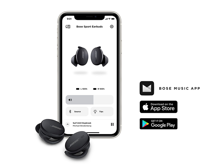 Bose sport earbuds online app