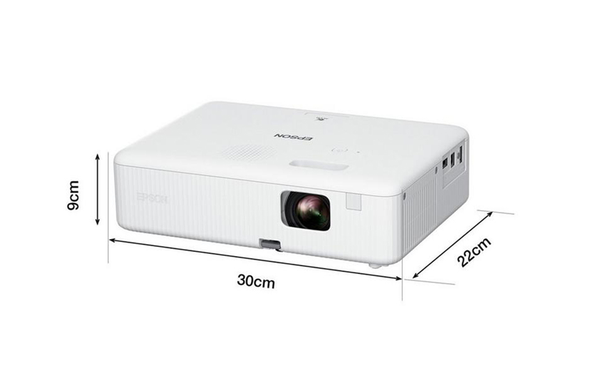 EPSON Projector, Screen Size Up to 378 inch, USB, Portable, White