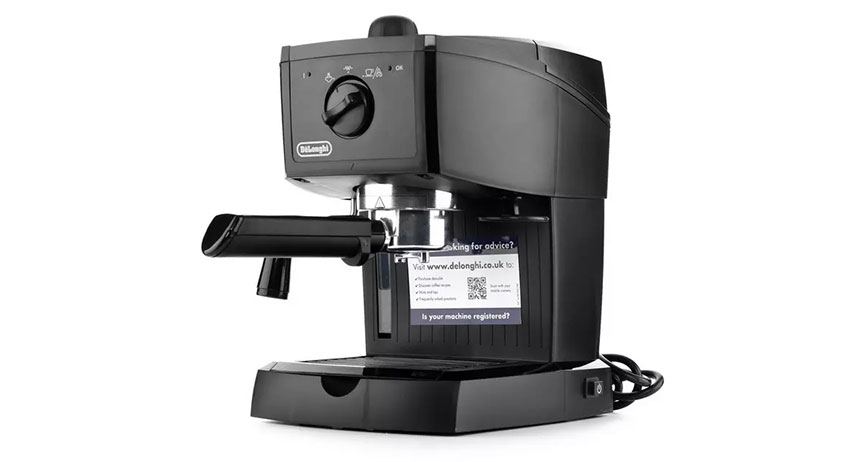 Delonghi Pump Espresso Coffee Machine, 1100W, Black eXtra