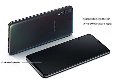 Samsung Galaxy A70 128gb Black Extra Saudi