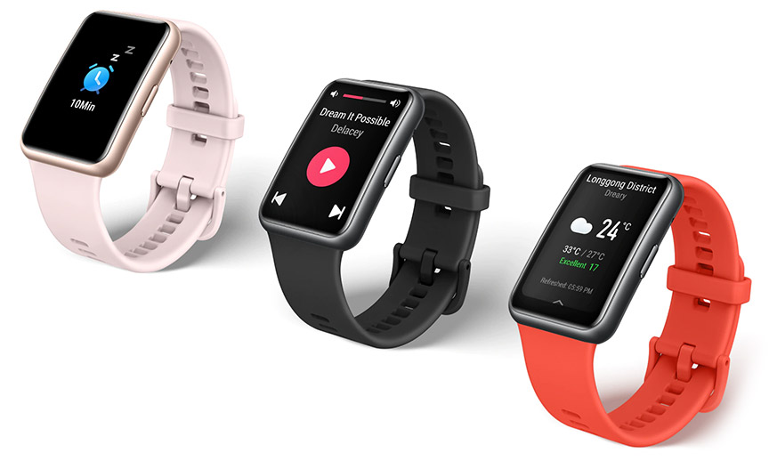 Huawei Watch Fit New, Bluetooth, inch, Graphite Black eXtra